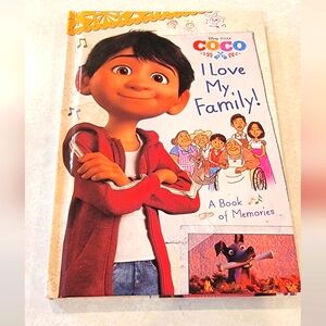 Disney Pixar, Coco hardcover book, "I love my, Family" like new